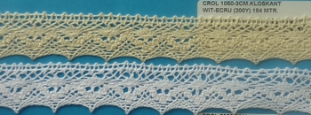 Cotton Lace CROL1050 30mm (184 m), White